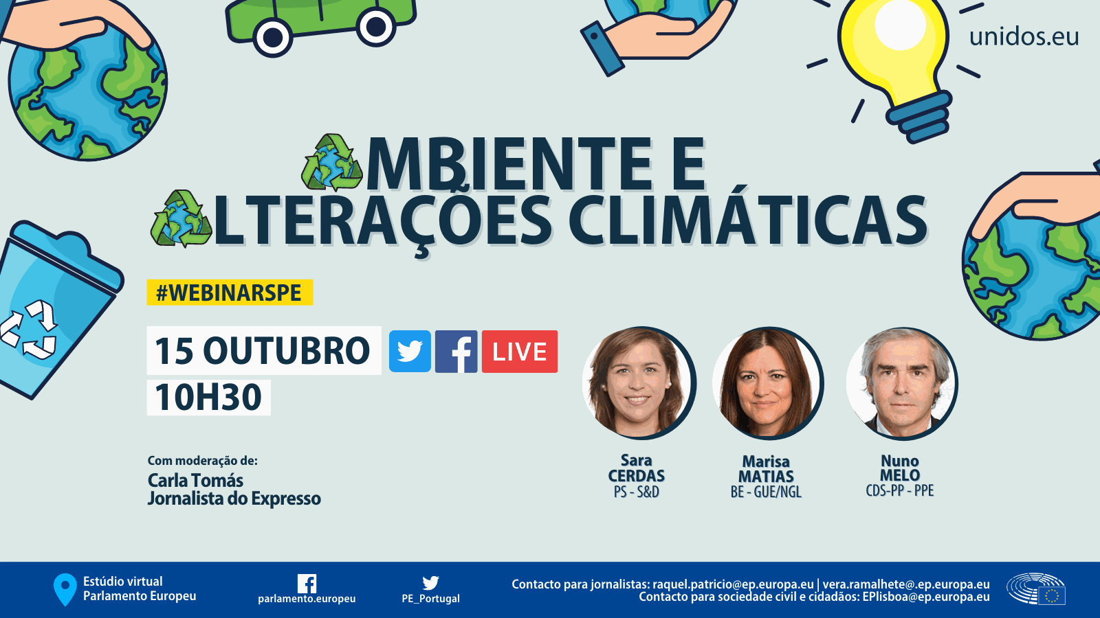 Webinar &quot;Ambiente e alterações climáticas&quot;